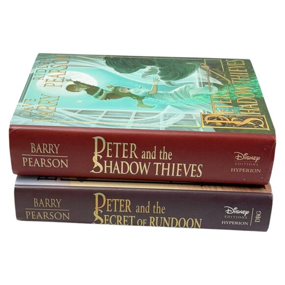 Peter Pan Dave Barry Ridley Lot 2 Rundoon Shadow Thieves Book HC DJ First Ed - Picture 10 of 10